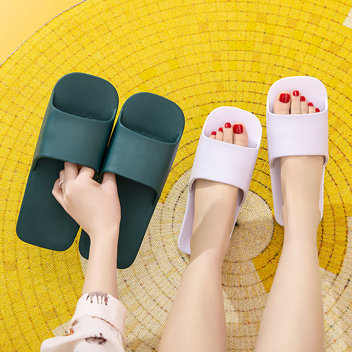 APA1026 Undistinguished Left and Right EVA Hotel Slippers