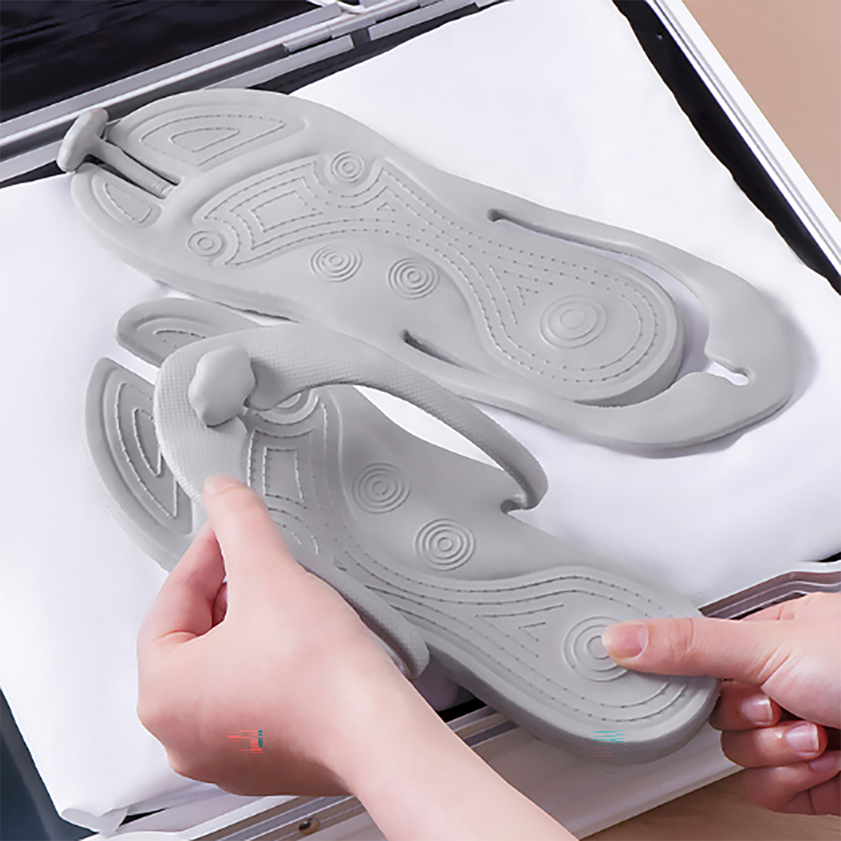 APF7043 Portable Foldable Flip Flops Travel Shower Slippers